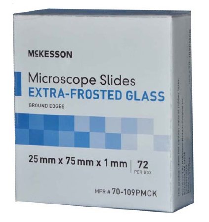 Picture of Microscope Slide McKesson 25 X 75 X 1 mm Extra-Frosted70-109PMCK