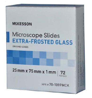 Picture of Microscope Slide McKesson 25 X 75 X 1 mm Extra-Frosted70-109PMCK