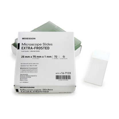 Picture of Microscope Slide McKesson 1 X 3 Inch X 1 mm Extra-Frosted16-7133
