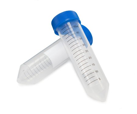 Picture of McKesson Centrifuge Tube Conical Bottom Plain 30 X 115 mm 50 mL Blue Screw Cap Polypropylene Tube177-6288