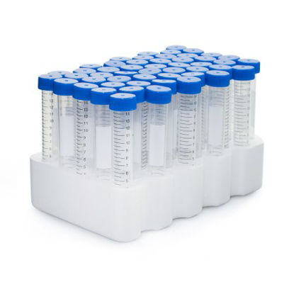 Picture of McKesson Centrifuge Tube Conical Bottom Plain 17 X 120 mm 15 mL Blue Screw Cap Polypropylene Tube177-6286