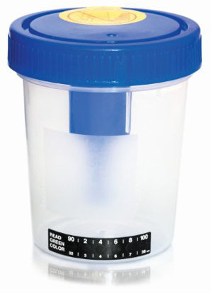 Picture of Urine Specimen Container with Integrated Transfer Device McKesson Polypropylene 120 mL (4 oz.) Screw Cap Sterile16-UCC4
