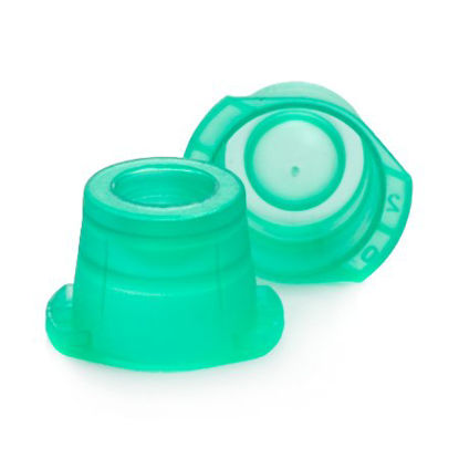 Picture of McKesson Tube Closure Polyethylene Snap Cap Green 12 mm / 13 mm / 16 mm (Universal) Fits Most 12mm, 13mm and 16mm Evacuated Glass Blood Collection Tubes and Plastic Test Tubes NonSterile177-118115G