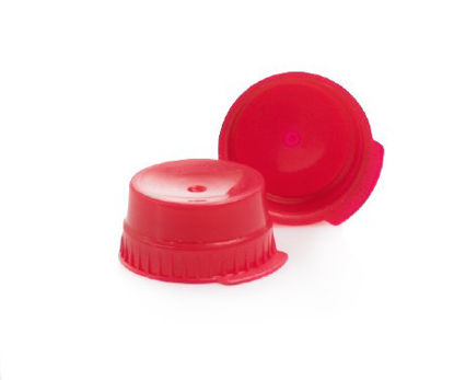 Picture of McKesson Tube Closure Polyethylene Snap Cap Red 16 mm For Use with 16 mm Blood Drawing Tubes, Glass Test Tubes, Plastic Culture Tubes NonSterile177-113148R