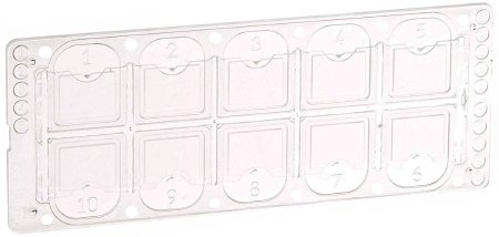 Picture of Microscope Precision Cell Slide McKesson 10-Chamber Plain177-3805
