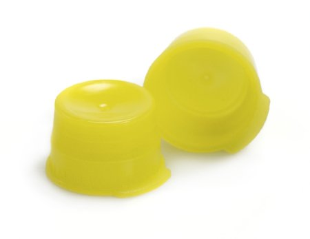 Picture of McKesson Tube Closure Polyethylene Snap Cap Yellow 13 mm For Use with 13 mm Blood Drawing Tubes, Glass Test Tubes, Plastic Culture Tubes NonSterile177-113146Y