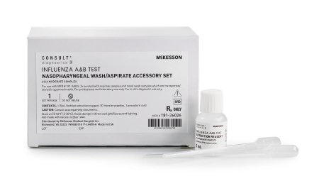 Picture of Flu Test Accessory Set Consult™ 1 Bottled Extraction Reagent, 5 mL, 50 Transfer Pipettes, 1 Procedure Card For use with McKesson Influenza Test181-36026