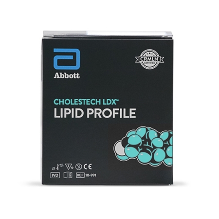 Picture of Rapid Test Kit Cholestech LDX™ Cardiac / Lipids / General Chemistry HDL / Total Cholesterol / Triglycerides Whole Blood / Serum / Plasma Sample 10 Tests10989