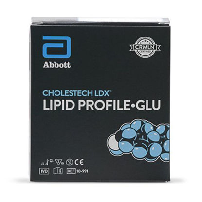 Picture of Rapid Test Kit Cholestech LDX™ Lipid Profile Glucose / HDL / Total Cholesterol / Triglycerides Whole Blood / Serum / Plasma Sample 10 Tests10-991