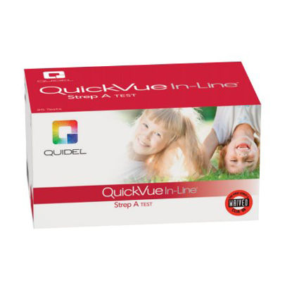 Picture of Rapid Test Kit QuickVue® In-Line® Strep A Infectious Disease Immunoassay Strep A Test Throat / Tonsil Saliva Sample 25 Tests00343
