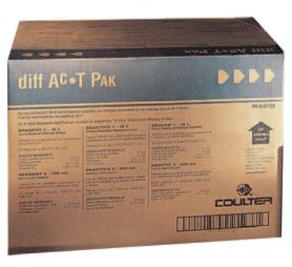 Picture of Reagent Coulter® diff Ac.T Pak™ Buffered Diluent and Lytic Agent For Coulter ACT diff, ACT diff 2 Hematology Analyzers 1 X 15 Liter8547134