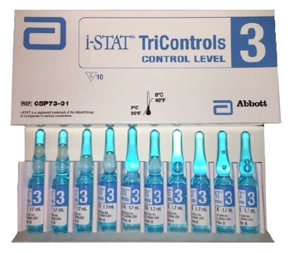 Picture of Control i-STAT® Tricontrols Sodium / Potassium Level 3 1.7 mL05P7301