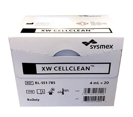 Picture of Reagent XW CELLCLEAN Hematology Cleaning Agent For Sysmex XW-100™ Automated Hematology Analyzer 20 X 4 mLBL551785