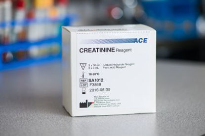 Picture of Reagent ACE® Renal / General Chemistry Creatinine (IDMS) For ACE and ACE Alera® Analyzers 560 Tests R1: 3 X 30 mL, R2: 3 X 9 mLSA1012