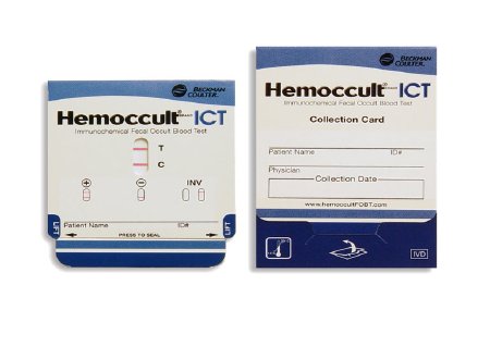 Picture of Patient Sample Collection and Screening Kit Hemoccult® ICT Colorectal Cancer Screening Fecal Occult Blood Test (iFOB or FIT) Stool Sample 100 Cards395065A