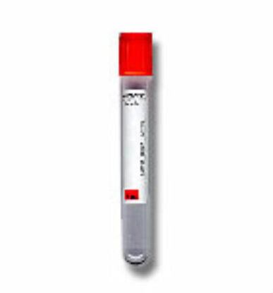 Picture of BD Vacutainer® Plus Venous Blood Collection Tube Serum Tube Clot Activator Additive 13 X 100 mm 6 mL Red BD Hemogard™ Closure Plastic Tube368044