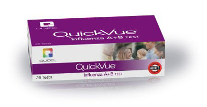 Picture of Rapid Test Kit QuickVue® Infectious Disease Immunoassay Influenza A + B Nasal Swab / Nasopharyngeal Swab / Nasal Wash / Nasal Aspirate Sample 25 Tests20183