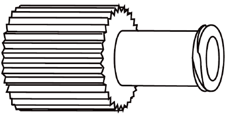 Picture of Luer Cap Plastic Male and Female Adapters Blue SterileB2000B