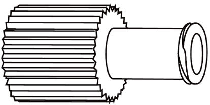 Picture of Luer Cap Plastic Male and Female Adapters Blue SterileB2000B
