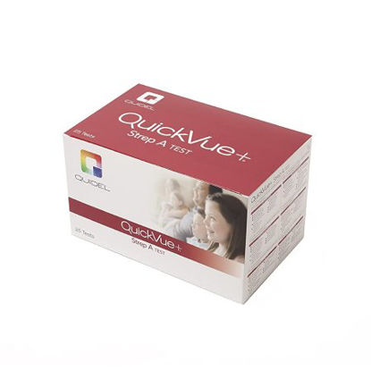 Picture of Rapid Test Kit QuickVue+® Strep A Infectious Disease Immunoassay Strep A Test Throat Swab Sample 25 Tests20122
