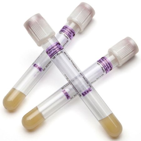 Picture of BD Vacutainer® PPT™ Venous Blood Collection Tube Plasma Tube K2 EDTA / Separator Gel Additive 13 X 100 mm 5 mL Pearlesent White BD Hemogard™ Closure Plastic Tube362788