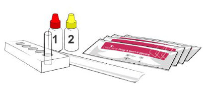 Picture of Rapid Test Kit Clearview® Strep A Exact II Dipstick Infectious Disease Immunoassay Strep A Test Throat Swab Sample 30 Tests4581225020