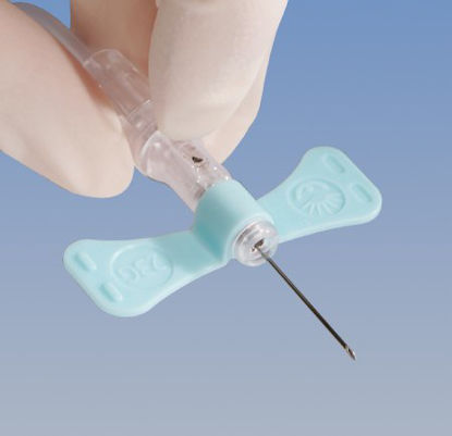 Picture of BD Vacutainer® Push Button Blood Collection Set 21 Gauge 3/4 Inch Needle Length Safety Needle 7 Inch Tubing Sterile367338