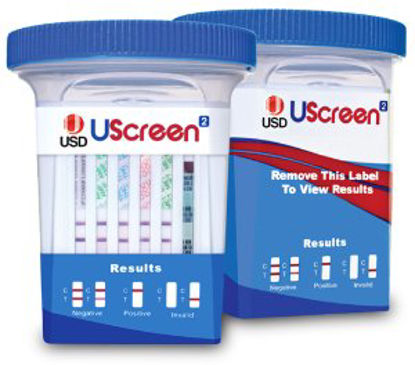 Picture of Drugs of Abuse Test UScreen²® 12-Drug Panel with Adulterants AMP, BAR, BZO, COC, mAMP/MET, MDMA, MOP, MTD, OXY, PCP, TCA, THC, (CR, pH, SG) Urine Sample 25 TestsUSSCUPA-12CLIA