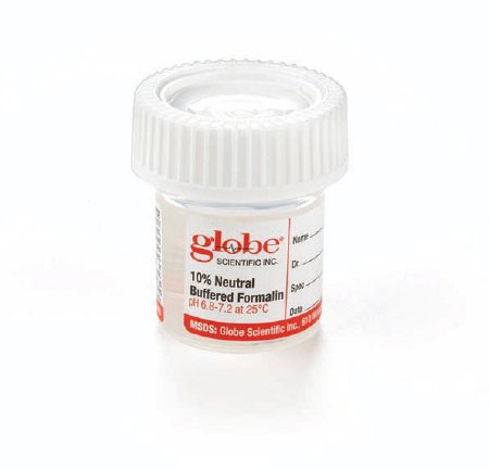 Picture of Prefilled Formalin Container Click-It™ 38 X 44 mm Polypropylene 10 mL Fill in 20 mL (0.67 oz.) Screw Cap Warning Label / Patient Information NonSterile6518FL