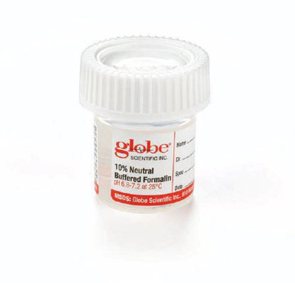 Picture of Prefilled Formalin Container Click-It™ 38 X 44 mm Polypropylene 10 mL Fill in 20 mL (0.67 oz.) Screw Cap Warning Label / Patient Information NonSterile6518FL