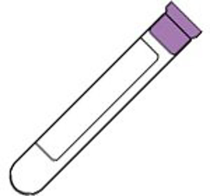 Picture of BD Vacutainer® Venous Blood Collection Tube Whole Blood Tube K2 EDTA Additive 13 X 75 mm 4 mL Lavender Conventional Closure Plastic Tube367844