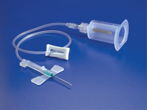 Picture of Saf-T Wing® Blood Collection Set with Holder 23 Gauge 3/4 Inch Needle Length Safety Needle 12 Inch Tubing Sterile982312