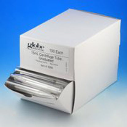 Picture of Globe Scientific Centrifuge Tube Conical Bottom Plain 16.6 X 120 mm 15 mL Without Color Coding Without Closure Polystyrene Tube6265