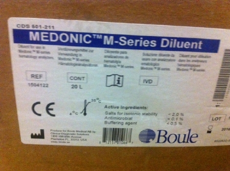 Picture of Reagent CDS Medonic™ M-Series Diluent For CDS Medonic M Series Hematology Analyzer 20 Liter501-211
