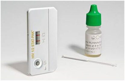 Picture of Rapid Test Kit HIV 1/2 STAT-PAK® Infectious Disease Immunoassay HIV Detection Whole Blood / Serum / Plasma Sample 20 Tests60-9505-1