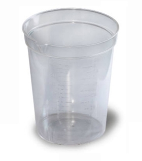Picture of Urine Specimen Container with Pour Spout 72 X 87 mm Polypropylene 192 mL (6.5 oz.) Without Closure Unprinted NonSterile0465-1100