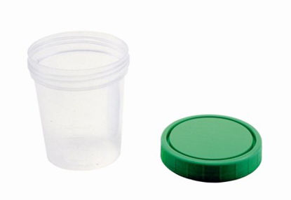 Picture of Specimen Container Amsure® Plastic 120 mL (4 oz.) Screw Cap Unprinted NonSterileAS343