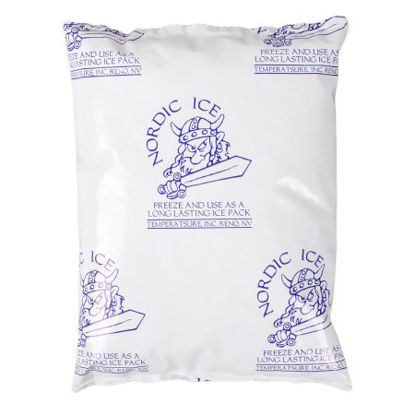 Picture of Refrigerant Gel Pack Nordic Ice 1-1/4 X 5-1/2 X 7-1/2 Inch, 24 oz. For Safe Transport of Food, Pharmaceuticals and Medical ProductsNI24