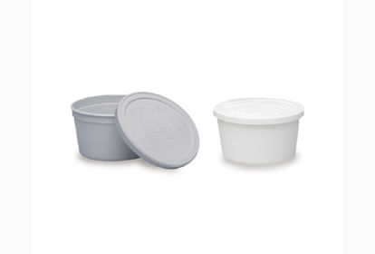 Picture of Stool Specimen Container LDPE 240 mL (8 oz.) Snap-On Lid Patient Information NonSterile02726A
