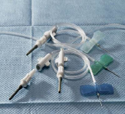 Picture of Blood Collection Set 21 Gauge 3/4 Inch Needle Length Conventional Needle 12 Inch Tubing SterileDBM1-21G
