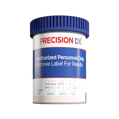 Picture of Drugs of Abuse Test Precision DX™ 12-Drug Panel with Adulterants AMP, BAR, BUP, BZO, COC, mAMP/MET, MDMA, MTD, OPI, OXY, PCP, THC (CR, pH, SG) Urine Sample 25 TestsPREDX-DUD6124N