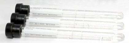 Picture of Excyte® Non-Vacuum Tube Sedimentation Tube Westergren Erythrocyte Sedimentation (ESR) Sodium Citrate Additive 8 X 120 mm 1 mL Black Conventional Closure Glass TubeEX-50100