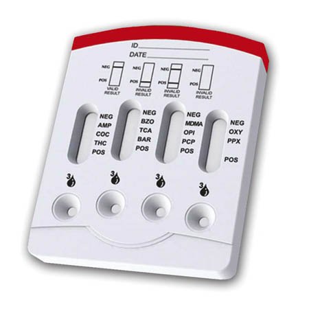 Picture of Drugs of Abuse Test Multi-CLIN™ 11-Drug Panel AMP, BAR, BZO, COC, mAMP/MET, MDMA, OPI300, OXY, PPX, TCA, THC Urine Sample 25 TestsDCB-1115-011