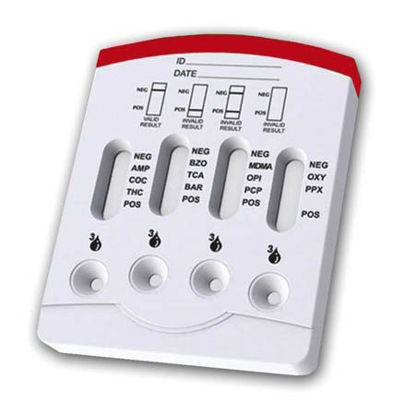 Picture of Drugs of Abuse Test Multi-CLIN™ 11-Drug Panel AMP, BAR, BZO, COC, mAMP/MET, MDMA, OPI300, OXY, PPX, TCA, THC Urine Sample 25 TestsDCB-1115-011