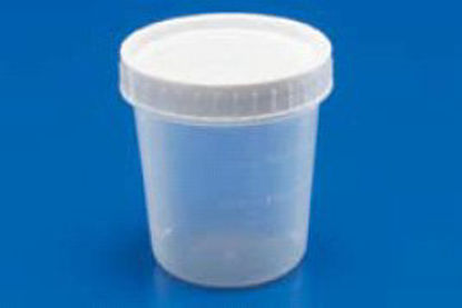 Picture of Specimen Container Precision™ OR Packaged 2-1/2 X 3 Inch Plastic 120 mL (4 oz.) Screw Cap Unprinted Sterile in OR Blister Pack17099