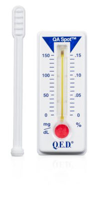 Picture of Rapid Test Kit Q.E.D.® Saliva Alcohol Test Alcohol Screen Saliva Sample 10 TestsQED31150