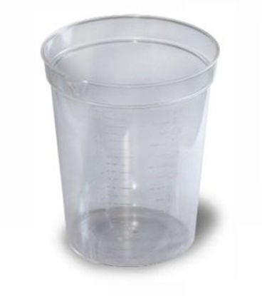 Picture of Urine Specimen Container with Pour Spout 72 X 87 mm Polypropylene 192 mL (6.5 oz.) Without Closure Unprinted NonSterile0465-4100