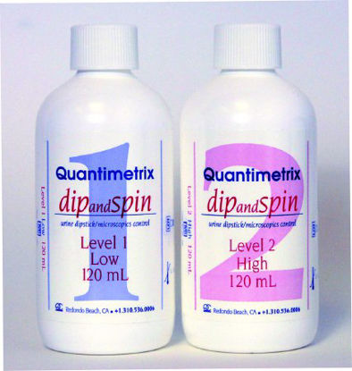 Picture of Urine Chemistry Urinalysis Control Dip&Spin® Urinalysis / Microscopics 2 Levels 4 X 120 mL1470-01