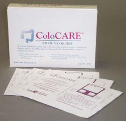 Picture of Rapid Test Kit ColoCare® Office Pack Colorectal Cancer Screening Fecal Occult Blood Test (FOBT) Stool Sample 50 Tests5651