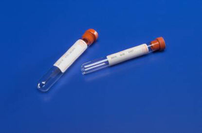 Picture of Monoject™ Venous Blood Collection Tube Serum Tube Plain 13 X 100 mm 7 mL Red Conventional Closure Glass Tube8881301512